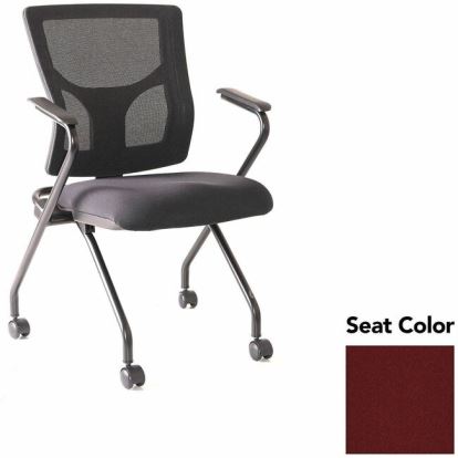 Lorell Conjure Mesh Training Chairs with Arms 1