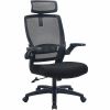 Lorell Lanser Mesh-Back Chair with Flip-Up Arms 1