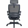 Lorell Lanser Mesh-Back Chair with Flip-Up Arms 3