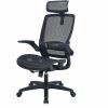 Lorell Lanser All-Mesh Chair with Flip-Up Arms 4