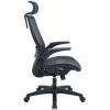 Lorell Lanser All-Mesh Chair with Flip-Up Arms 5