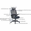 Lorell Lanser All-Mesh Chair with Flip-Up Arms 6