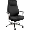 Lorell Fuerte Executive/Conference High-Back Chair with Polished Aluminum Arms 1