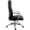 Lorell Fuerte Executive/Conference High-Back Chair with Polished Aluminum Arms 6