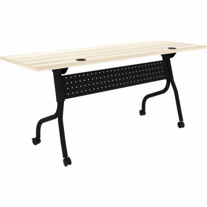 Lorell Modern Elm/Black Flip-Up Training Tables 1