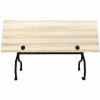 Lorell Modern Elm/Black Flip-Up Training Tables 2