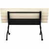 Lorell Modern Elm/Black Flip-Up Training Tables 3