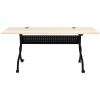 Lorell Modern Elm/Black Flip-Up Training Tables 4