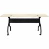Lorell Modern Elm/Black Flip-Up Training Tables 5
