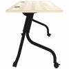 Lorell Modern Elm/Black Flip-Up Training Tables 6