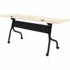 Lorell Modern Elm/Black Flip-Up Training Tables 7