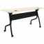 Lorell Modern Elm/Black Flip-Up Training Tables 1