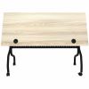 Lorell Modern Elm/Black Flip-Up Training Tables 2