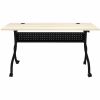 Lorell Modern Elm/Black Flip-Up Training Tables 4