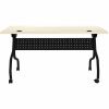 Lorell Modern Elm/Black Flip-Up Training Tables 5