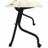 Lorell Modern Elm/Black Flip-Up Training Tables 6
