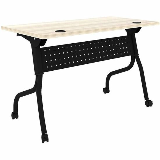 Lorell Modern Elm/Black Flip-Up Training Tables 1