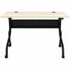 Lorell Modern Elm/Black Flip-Up Training Tables 4