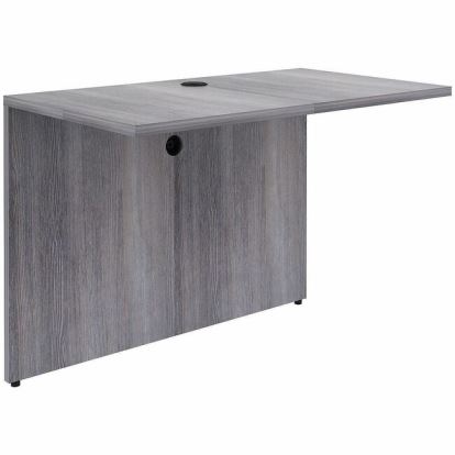 Lorell Weathered Charcoal Laminate Desking 1