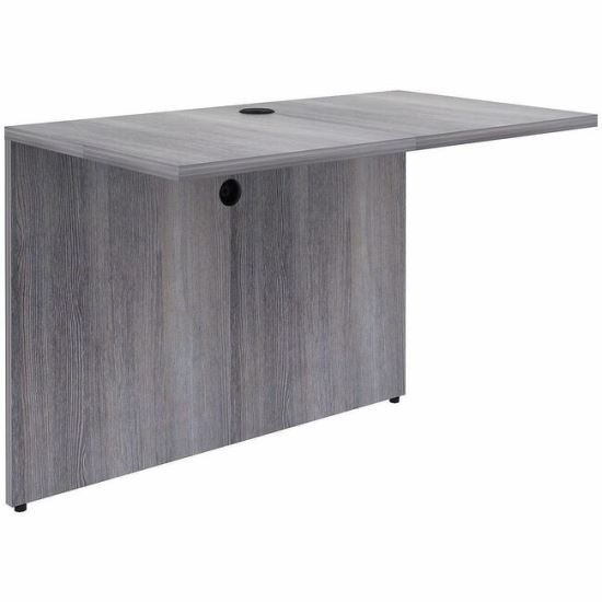 Lorell Weathered Charcoal Laminate Desking 1