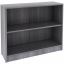 Lorell Weathered Charcoal Laminate Bookcase 1