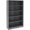 Lorell Weathered Charcoal Laminate Bookcase 1