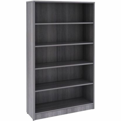 Lorell Weathered Charcoal Laminate Bookcase 1
