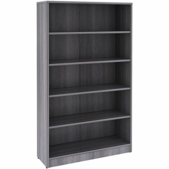 Lorell Weathered Charcoal Laminate Bookcase 1