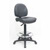 Lorell Millenia Series Adjustable Task Stool with Back 1