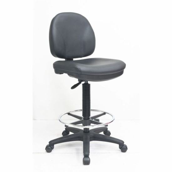 Lorell Millenia Series Adjustable Task Stool with Back 1