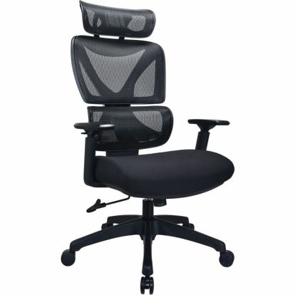Lorell Xavier Mesh High-Back Chair with Articulating Lumbar 1