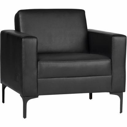 Lorell Soft-Seating Club Chair with Power Charging 1