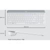 Logitech Slim Wireless Keyboard and Mouse Combo MK470 8