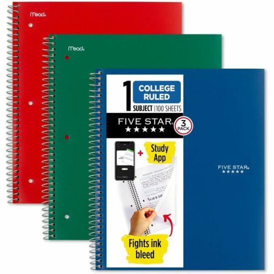 Five Star Subject Spiral Notebook 1