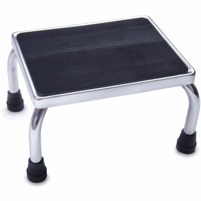 Medline Non-Slip Chrome Footstool 1