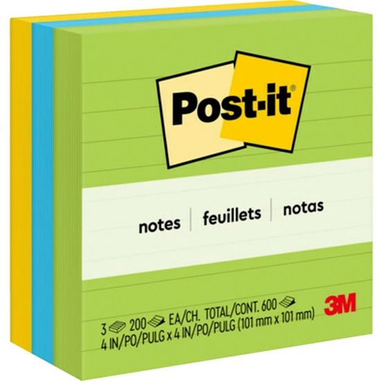 Post-it® Lined Notes in Ultra Colors 1