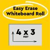 Post-it® Easy Erase Whiteboard Roll, 4'x3' 2