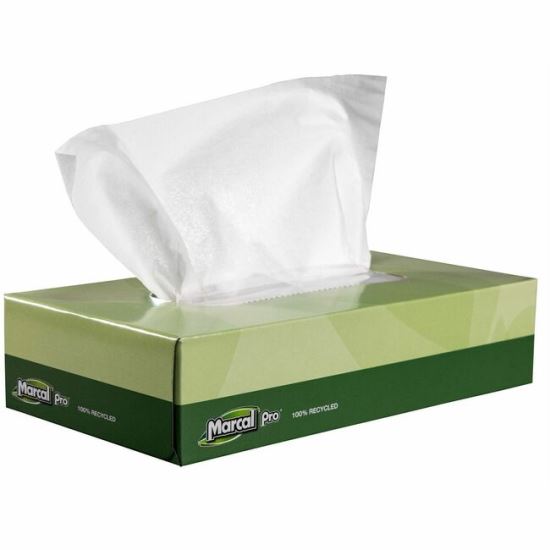 Marcal Recycled 2-Ply Facial Tissues 1