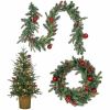 National Tree Wreath & Garland Set - Green 1