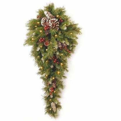National Tree Frosted Berry Teardrop 1