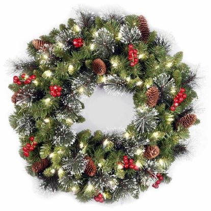 National Tree Crestwood Spruce Decorative Wreath - Green 1