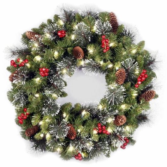 National Tree Crestwood Spruce Decorative Wreath - Green 1