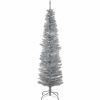 National Tree Tinsel Christmas Tree - Silver 1