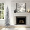 National Tree Tinsel Christmas Tree - Silver 3