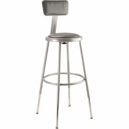 National Public Seating 6400 Series Heavy-Duty Padded Stools 1
