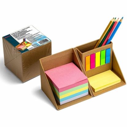 Officemate YouCube Storage Organizer with Sticky Notes 1