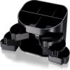 Officemate 2200 Series Double Supply Organizer with 11 Compartments, Black 1