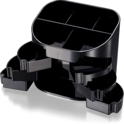 Officemate 2200 Series Double Supply Organizer with 11 Compartments, Black 1