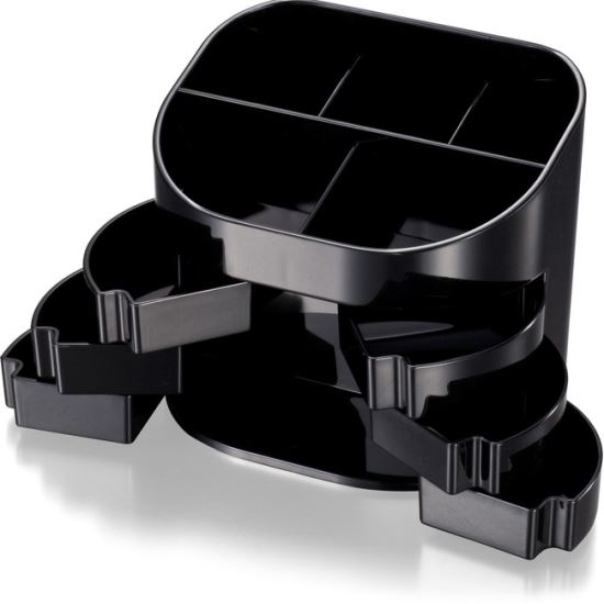 Officemate 2200 Series Double Supply Organizer with 11 Compartments, Black 1