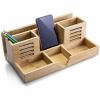 Officemate Bamboo Desk Organizer 1
